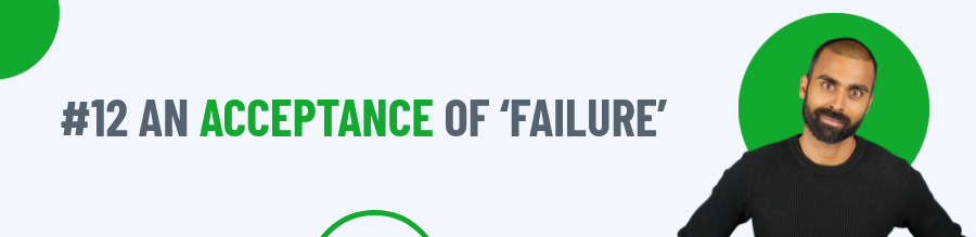 Rule 12 of Coping With Failure