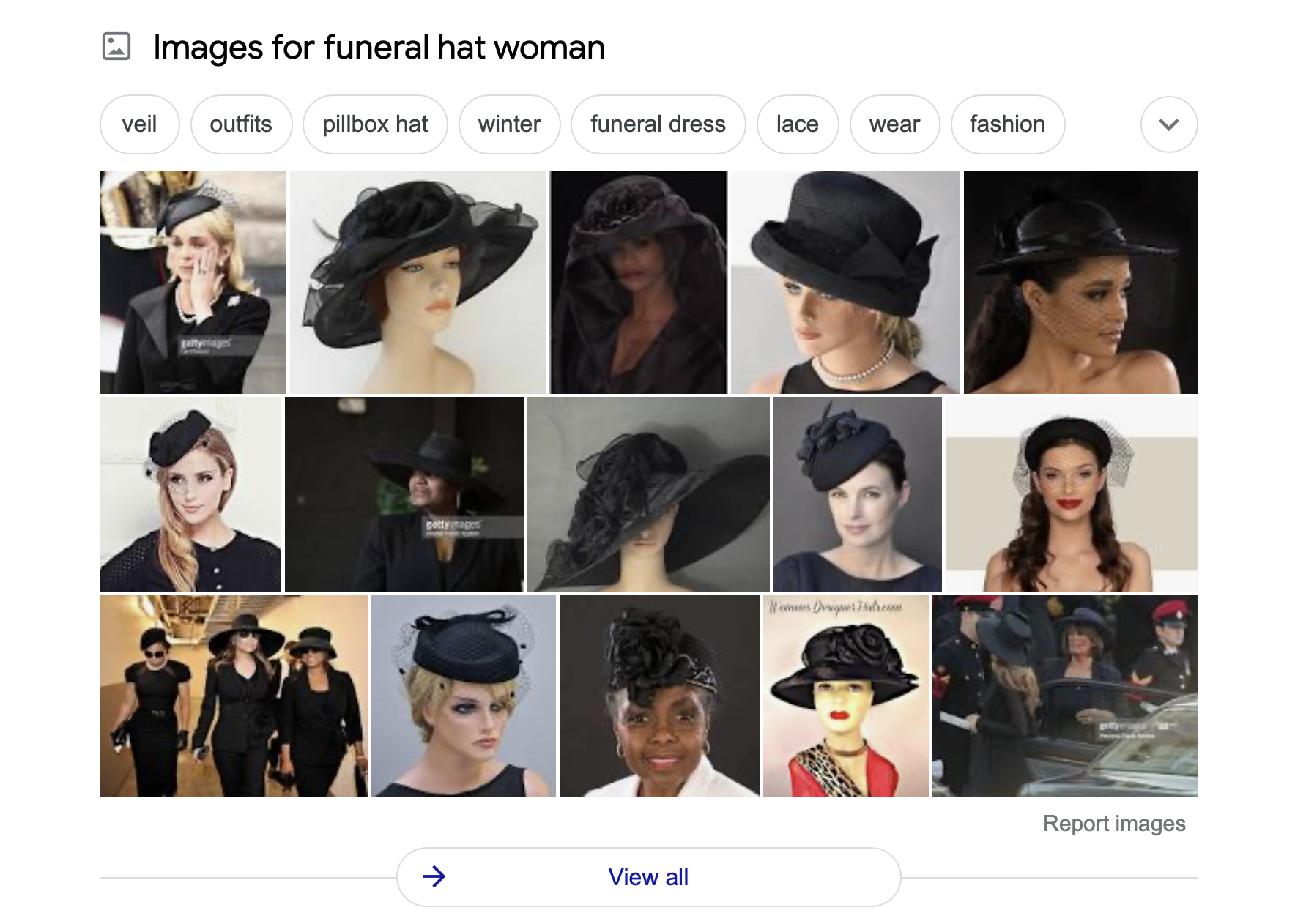 Funeral Hat Woman