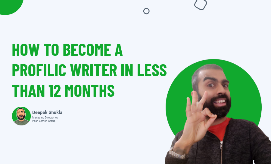 Become A Prolific Writer