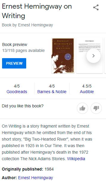 Hemingway-Writing